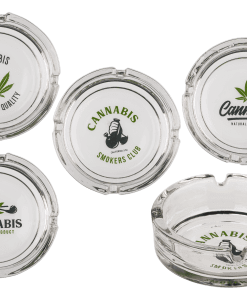 Glass Ashtray Leaf Collection