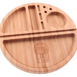 Dread head round Wood Smoking Tray