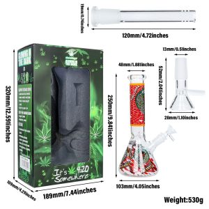 Stonerdays Glowing In The Dark Bong Small-Large