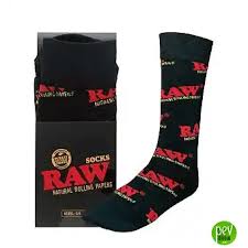 Raw black socks
