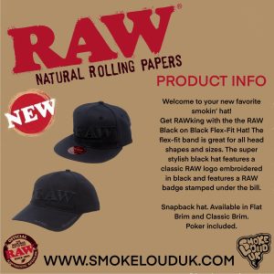 RAW Black on Black Caps