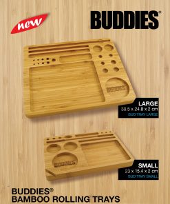 Buddies wooden rolling tray