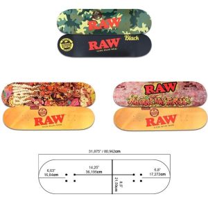Raw skate decks